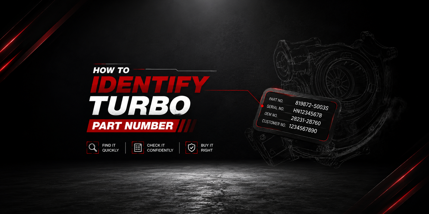 How to Identify Your Turbo Part Number