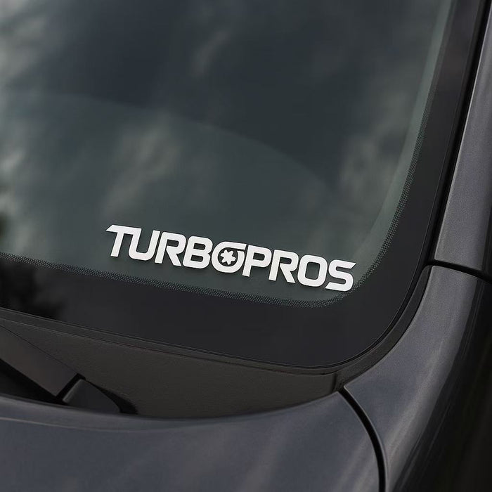 Turbo Pros Sticker Silver 150mm x 28mm