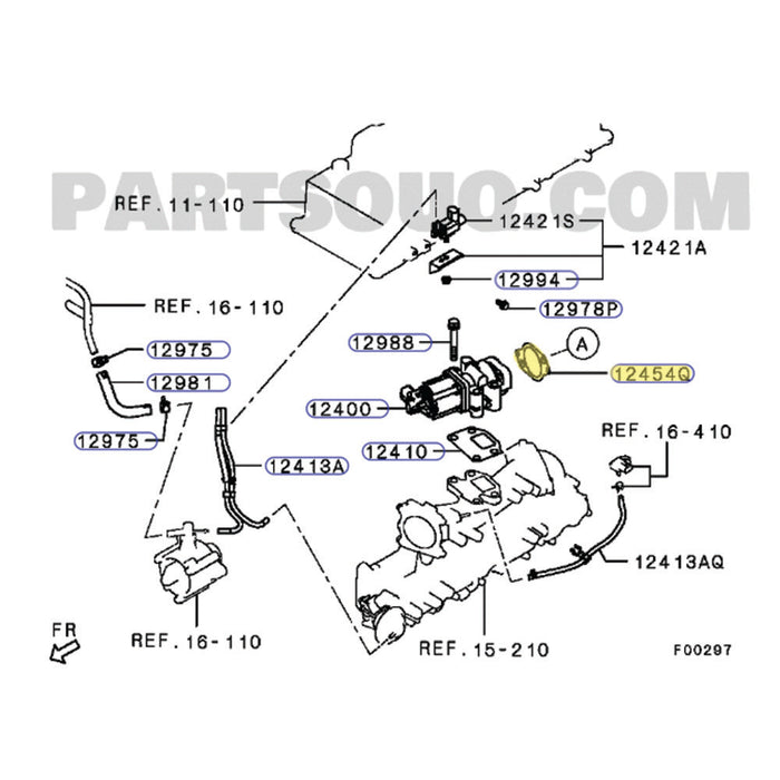 Genuine EGR Valve To EGR Pipe Gasket For Mitsubishi Triton ML 4M41 3.2L 2006-2009