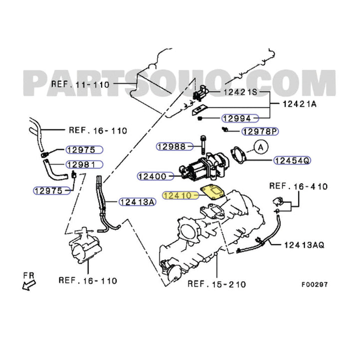 Genuine EGR Valve To Intake Manifold Gasket For Mitsubishi Triton ML 4M41 3.2L 2006-2009