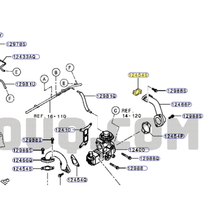 Genuine EGR Pipe Gasket For Mitsubishi Triton MR 4N15 2.4L