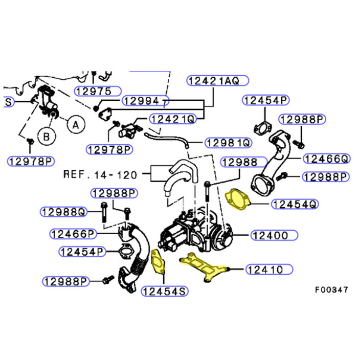 Genuine EGR Pipe Gaskets For Mitsubishi ASX 4N13 1.8L