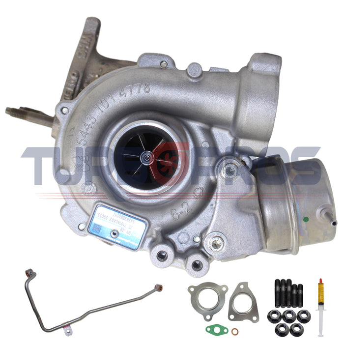 Genuine BV38 Turbo Charger With Genuine Oil Feed Pipe For Nissan X-Trail TL/TS R9M 1.6L 54389700001