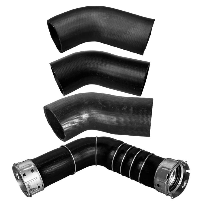 Upgrade Aluminium 90mm Intercooler & Hoses For Nissan Pathfinder R51/Navara D40 Ti 550 V9X V6 3.0L