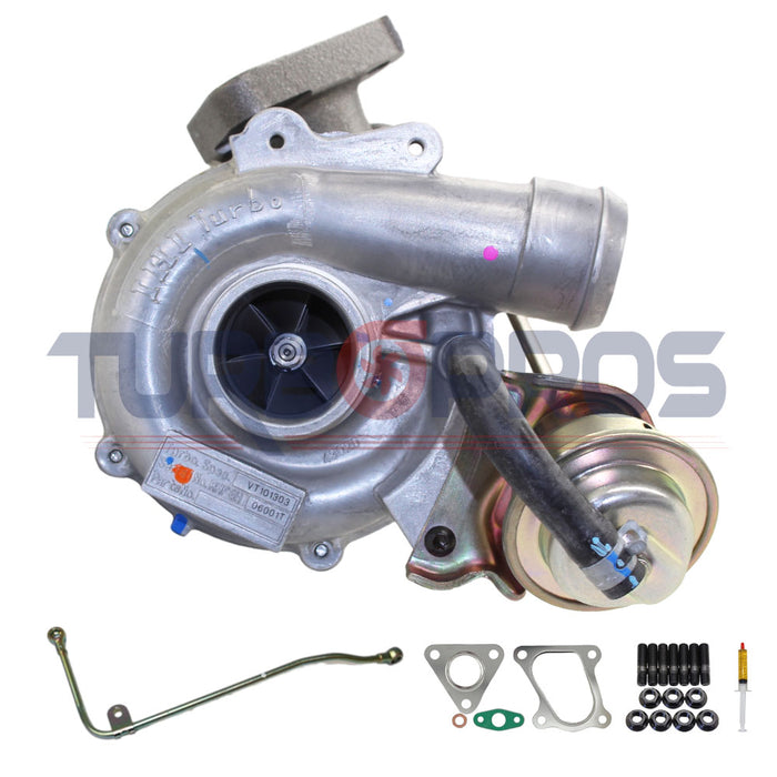 Genuine Turbo Charger VT10 With Genuine Oil Feed Pipe For Mitsubishi MN Triton 4D56 2.5L 1515A029