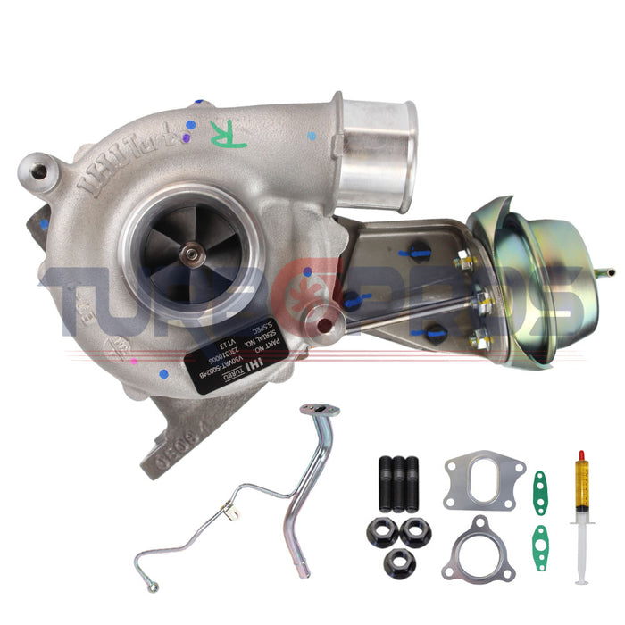Genuine Turbo Charger RHV5 With Genuine Oil Feed Pipe For Mitsubishi Pajero 4M41 3.2L VT13