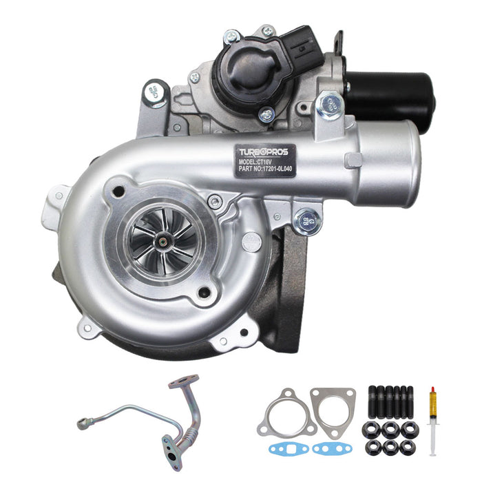 Upgrade Billet Turbo Charger With Genuine Oil Feed Pipe For Toyota Hilux D4D KUN26 1KD-FTV 3.0L