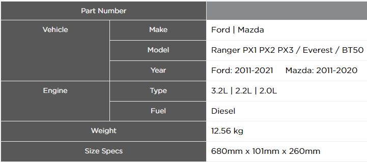 Garrett PowerMax Upgrade Intercooler For 2011 - 2021 Ford Ranger PX1 PX2 PX3 | Everest and 2011-2020 Mazda BT50 3.2L | 2.2L | 2.0LFor Ford Ranger 3.2L 2011-2021