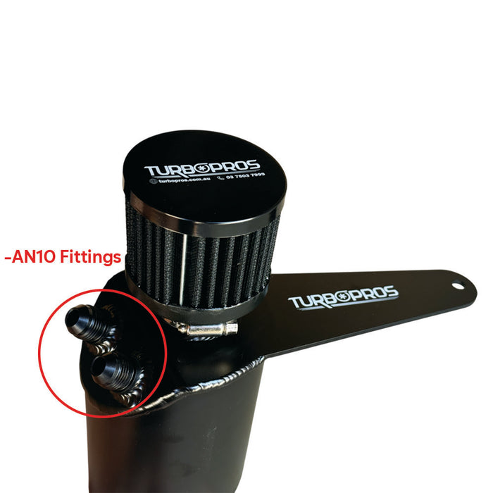 Turbo Pros High Flow -AN10 Oil Catch Can For Ford Falcon XR6 BA/BF/FG Barra 4.0L