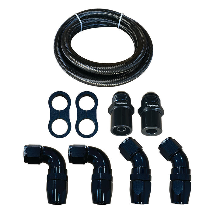 Turbo Pros High Flow -AN8 Oil Catch Can For Ford Falcon XR6 BA/BF/FG Barra 4.0L