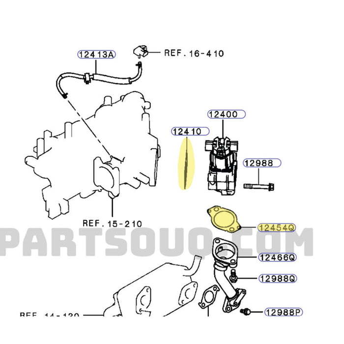 Genuine EGR Pipe Gaskets For Mitsubishi Pajero 4M41 3.2L