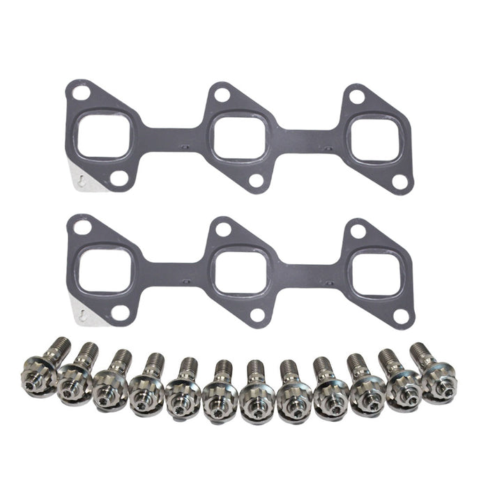 Permaseal Exhaust Manifold Titanium Stud & Gasket Kit For  Toyota Landcruiser 80 Series HDJ80 1HD-FT 4.2L