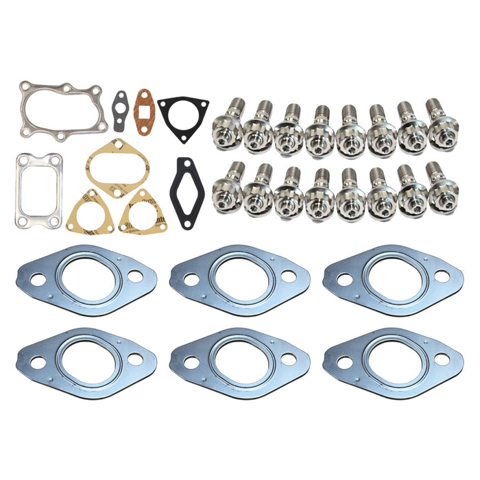Permaseal MLS-R Turbo & Exhaust Manifold Installation Titanium Stud & Gasket Kit For Nissan Skyline R32 RB20DET 2.0L