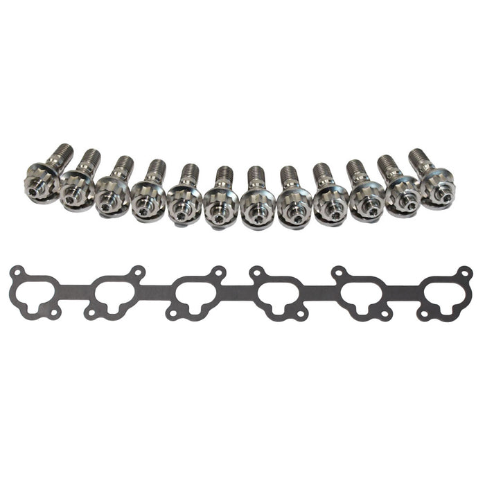 Permaseal Intake Manifold Installation Titanium Stud & Gasket Kit For Ford Territory SX SY Barra 4.0L