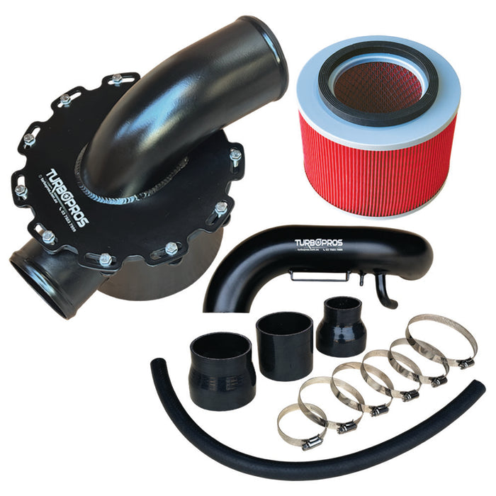 Upgrade High Flow Air Box, Filter & Intake Pipe Kit For Nissan Patrol GU Y61 ZD30 3.0L