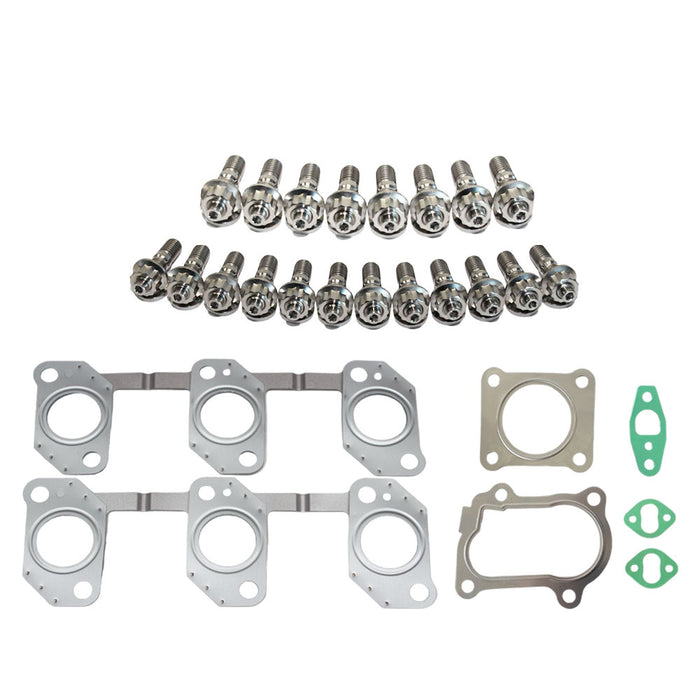 Permaseal Exhaust Manifold & Turbo Gaskets with Titanium Stud Kit For Toyota LandCruiser 80 Series HDJ80 1HDT 4.2L