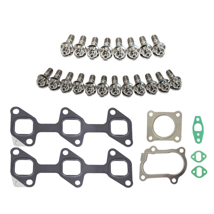Permaseal Exhaust Manifold & Turbo Gaskets with Titanium Stud Kit For Toyota Landcruiser 78 Series HDJ78 1HD-FTE 4.2L 2001-2007