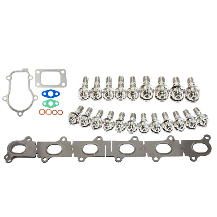 Permaseal Exhaust Manifold & Turbo Gaskets with Titanium Stud Kit For Ford Territory SX SY Barra 4.0L 2004 Onwards