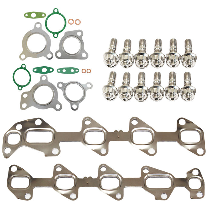 Permaseal Exhaust Manifold & Turbo Gaskets with Titanium Stud Kit For Toyota Landcruiser 200 Series 1VD-FTV 4.5L