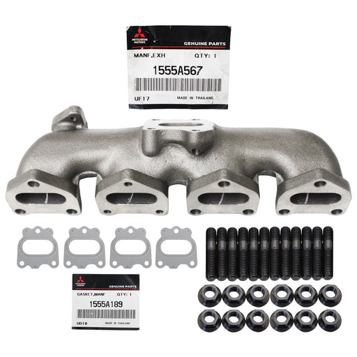 Genuine Exhaust Manifold, Gasket & Stud Kit For Mitsubishi Pajero 4M41 3.2L