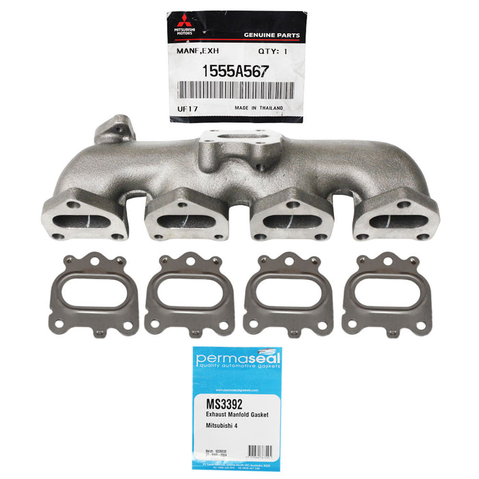 Genuine Exhaust Manifold & Permaseal Gasket For Mitsubishi Pajero 4M41 3.2L