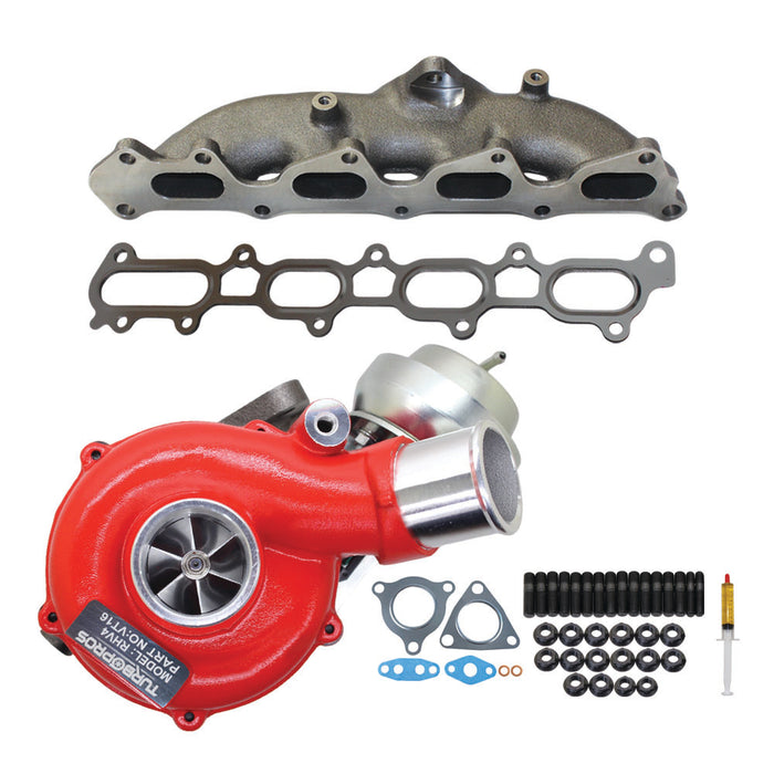 GEN1 High Flow Turbo Charger With Genuine Exhaust Manifold, Gasket & Stud Kit For Mitsubishi Triton MN 4D56 2.5L VT16