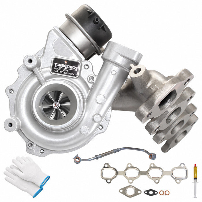 GEN1 High Flow Turbo Charger With Genuine Oil Feed Pipe For Nissan Navara NP300 D23 YS23DDT 2.3L Single Turbocharged