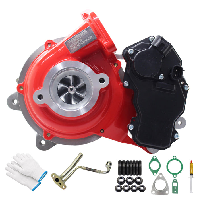 GEN1 High Flow Turbo Charger With Genuine Oil Feed Pipe For Toyota HiAce 1GD-FTV 2.8L