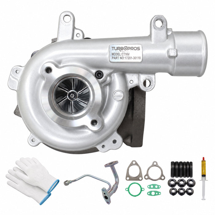 GEN1 High Flow Turbo Charger With Genuine Oil Feed Pipe For Toyota Hilux 1KD-FTV 3.0L