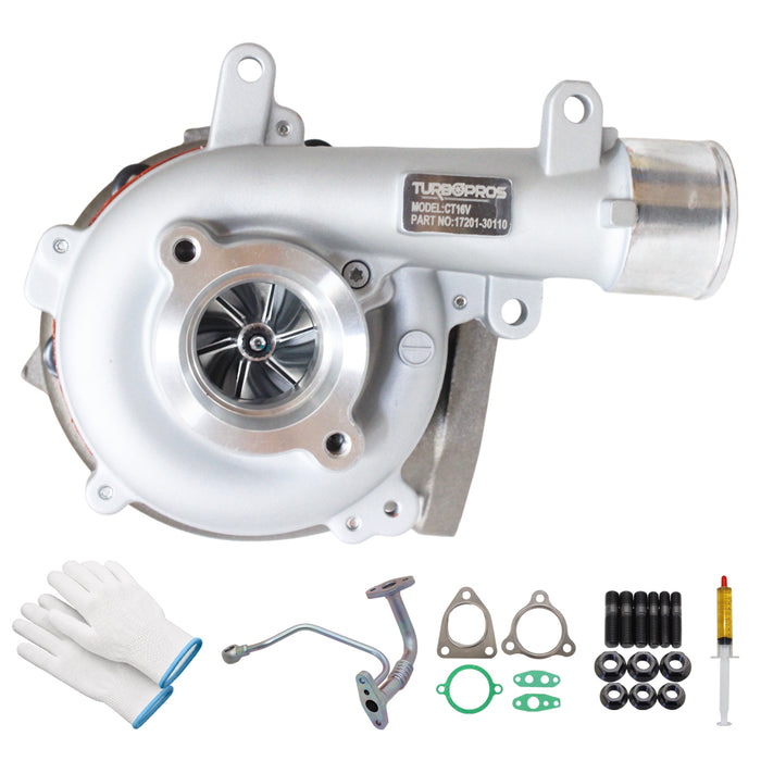 GEN1 High Flow Turbo Charger With Genuine Oil Feed Pipe For Toyota Hilux 1KD-FTV 3.0L
