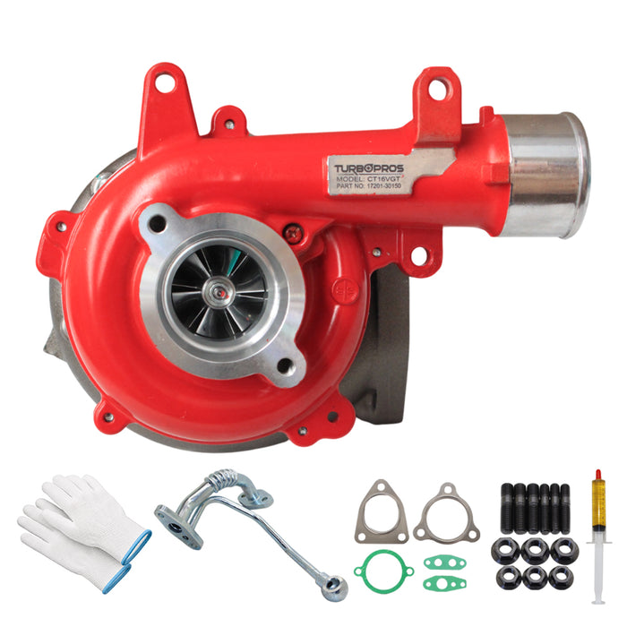 GEN1 High Flow Turbo Charger With Genuine Oil Feed Pipe For Toyota HiAce 1KD-FTV 3.0L