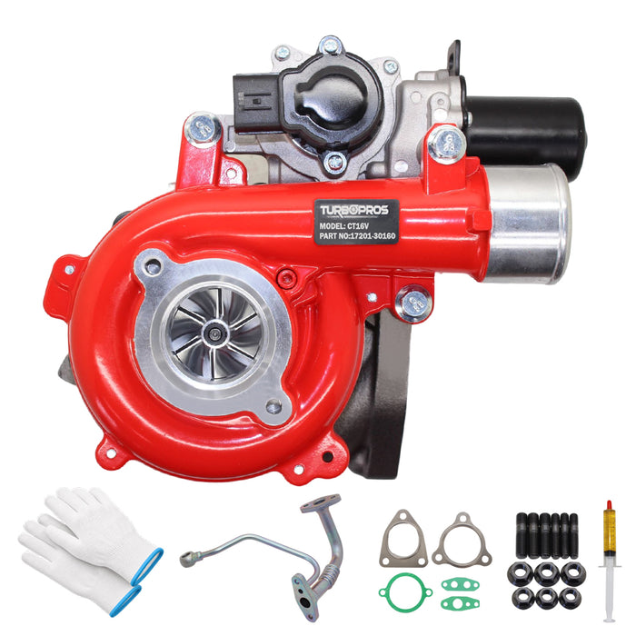 GEN1 High Flow Turbo Charger With Genuine Oil Feed Pipe For Toyota LandCruiser Prado 1KD-FTV 3.0L
