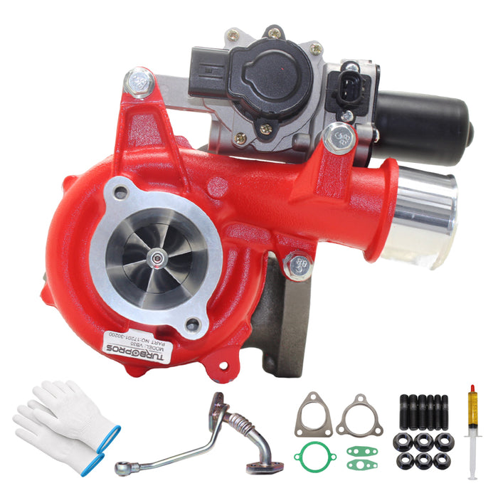 GEN1 High Flow Turbo Charger With Genuine Oil Feed Pipe For Toyota HiAce 1KD-FTV 3.0L VB35