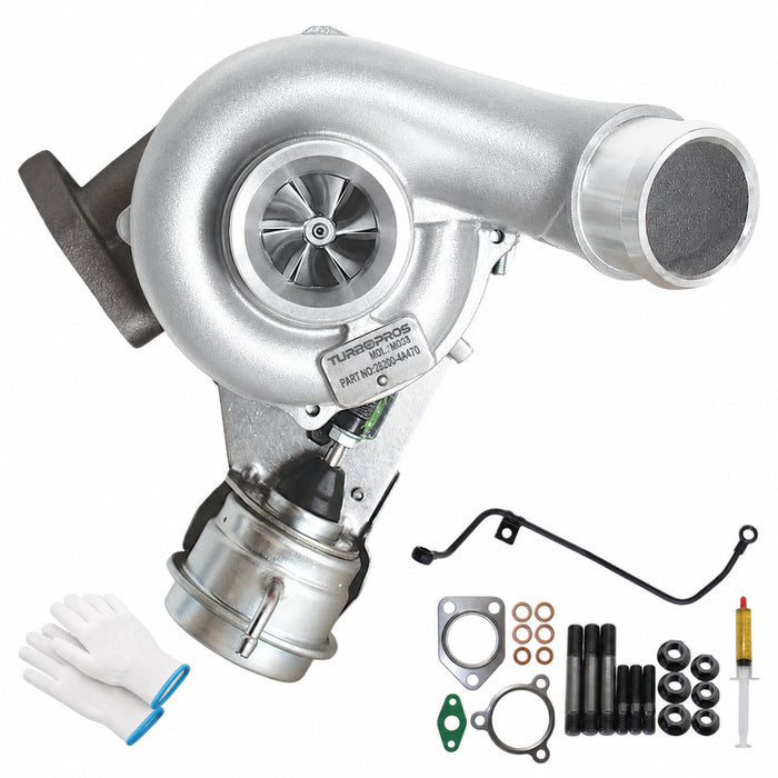 GEN1 High Flow Turbo Charger With Genuine Oil Feed Pipe For Kia Sorento D4CB 2.5L