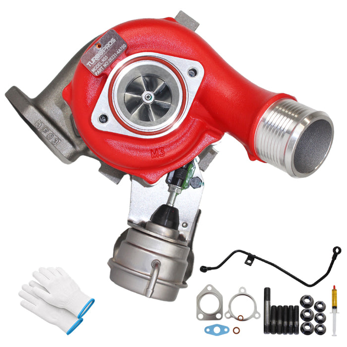 GEN1 High Flow Turbo Charger With Genuine Oil Feed Pipe For Hyundai iLoad / iMax D4CB 2.5L 2012 Onwards  53039880353