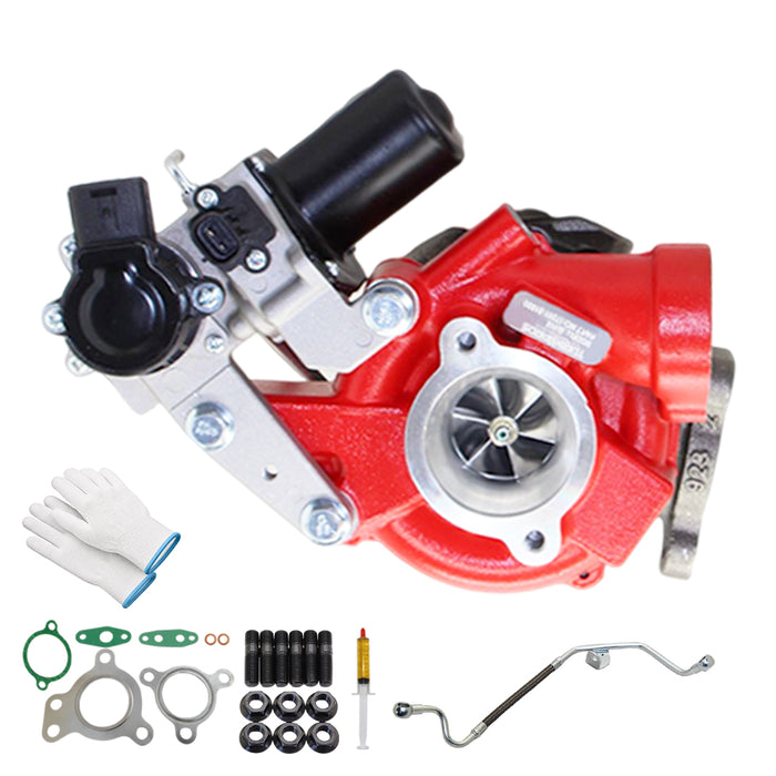 GEN1 High Flow Turbo Charger With Genuine Oil Feed Pipe For Toyota LandCruiser 200 Series VDJ200 1VD-FTV 4.5L Driver Side