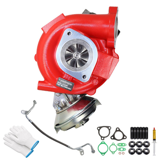 GEN1 High Flow Turbo Charger With Genuine Oil Feed Pipe For Toyota LandCruiser 79 Series VDJ79R 1VD-FTV V8 4.5L