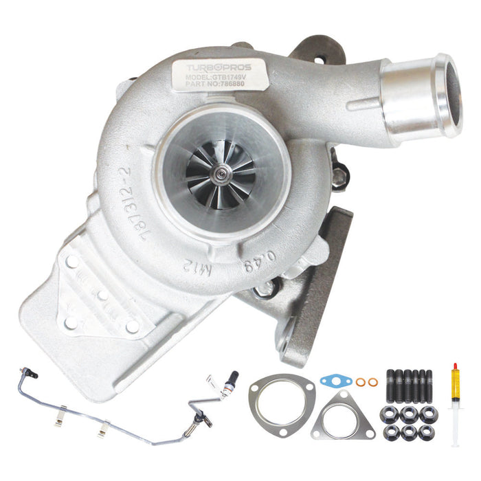 GEN1 High Flow Turbo Charger With Genuine Oil Feed Pipe For Ford Transit/Transit Custom 2.2L FWD 786880-0023