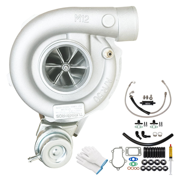 GEN1 High Flow GT3576R Turbo Charger With Oil Feed & Return Line For Ford Falcon FG X XR6/G6E Barra 4.0L 2014-2016