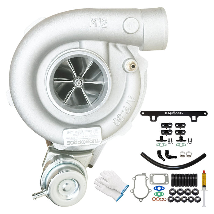 GEN1 High Flow GT3576R Turbo Charger With Oil Return Line And Bracket Kit For Ford Falcon FG XR6 / G6 / G6E Barra 4.0L 2008-2014