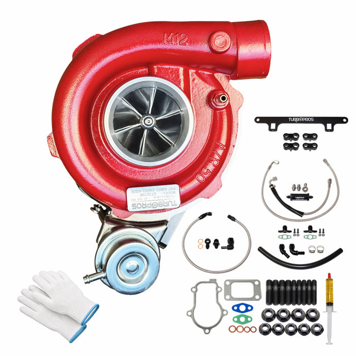 GEN1 High Flow GT3576R Turbo Charger With Oil Feed, Return & Water Line And Bracket Kit For Ford Falcon FG XR6 / G6 / G6E Barra 4.0L 2008-2014