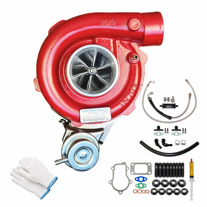 GEN1 High Flow GT3576R Turbo Charger With Oil Feed & Return Line For Ford Falcon FG X XR6/G6E Barra 4.0L 2014-2016