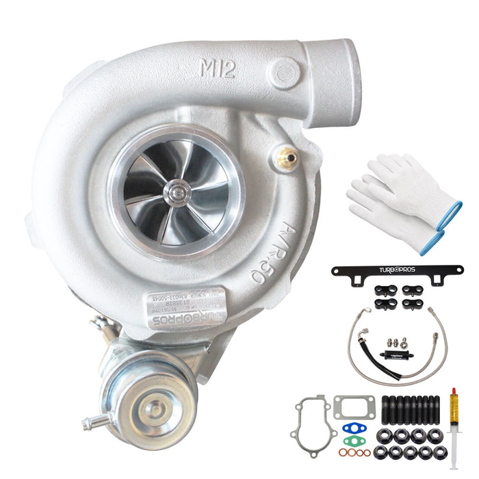 GEN1 High Flow GT3582R Turbo Charger With Oil Feed Line And Bracket Kit For Ford Falcon FG FGX XR6/G6E Barra 4.0L