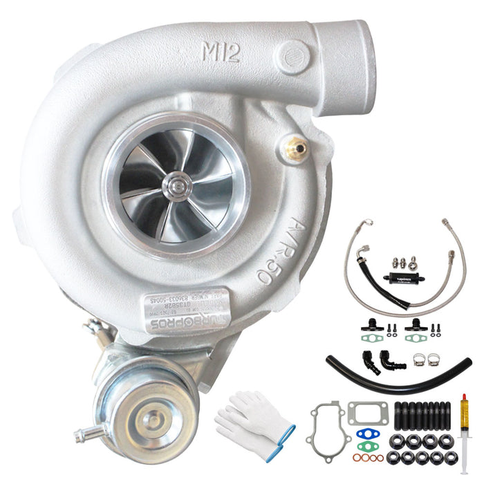 GEN1 High Flow GT3582R Turbo Charger With Oil Feed & Return Line Kit For Ford Falcon FG FGX XR6/G6E Barra 4.0L