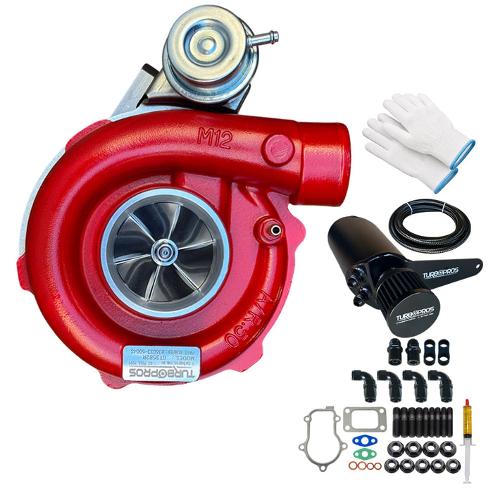 GEN1 High Flow GT3582R Turbo Charger With AN8 Oil Catch Can For Ford Falcon BF XR6 Barra 4.0L 2005-2008