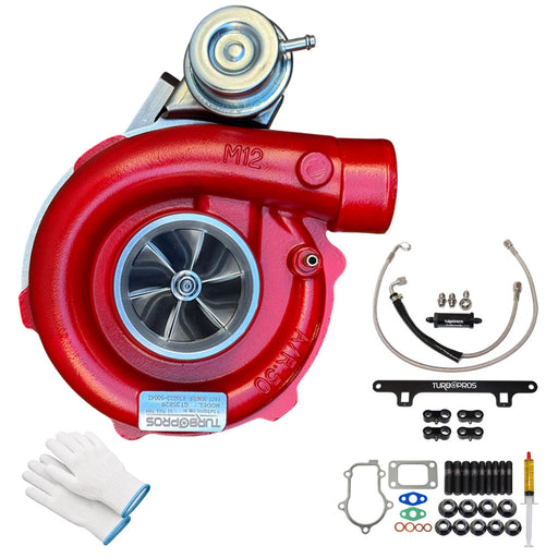 GEN1 High Flow GT3582R Turbo Charger With Oil Feed Line And Support Bracket Kit For Ford Falcon BF XR6 Barra 4.0L 2005-2008