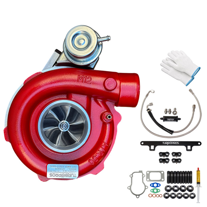 GEN1 High Flow GT3582R Turbo Charger With Oil Feed Line And Support Bracket Kit For Ford Falcon BA XR6 Barra 4.0L 2002-2005