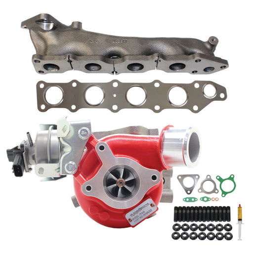 GEN1 High Flow Turbo Charger With Genuine Exhaust Manifold, Gasket & Stud Kit For Mitsubishi Triton MR 4N15 2.4L 2019 Onwards