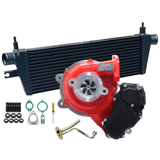 GEN1 High Flow Turbo Charger With 52mm Intercooler And Genuine Oil Feed Pipe For Toyota Hilux 1GD-FTV 2.8L 2015-2020