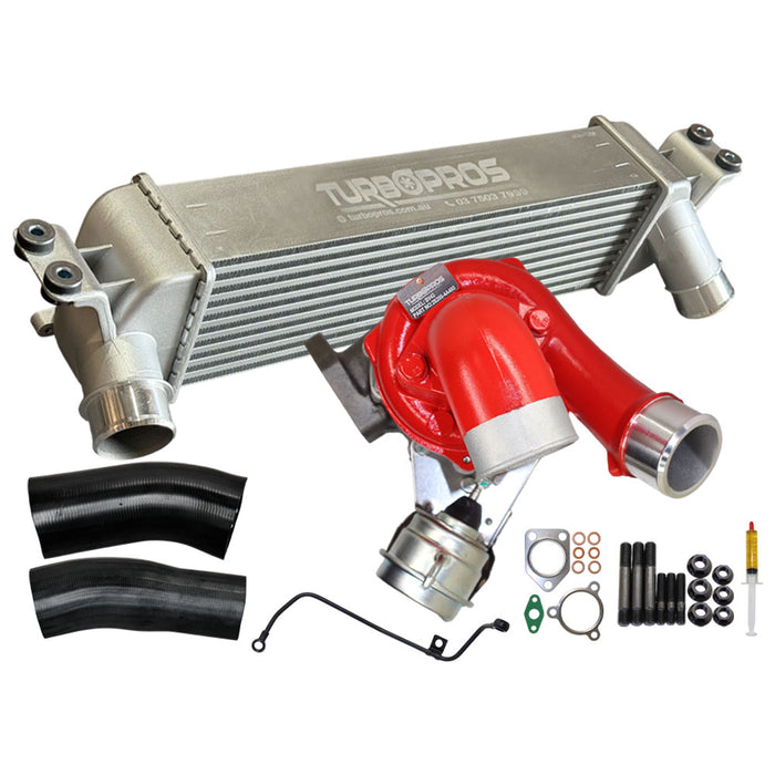 GEN1 High Flow Turbo Charger With 85mm Intercooler & Hoses And Genuine Oil Feed Pipe For Hyundai iLoad/iMax D4CB 2.5L 2008-2012